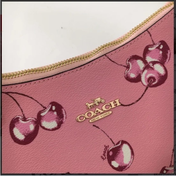New Coach Pink Cherry Shoulder Bag - Picture 5 of 8